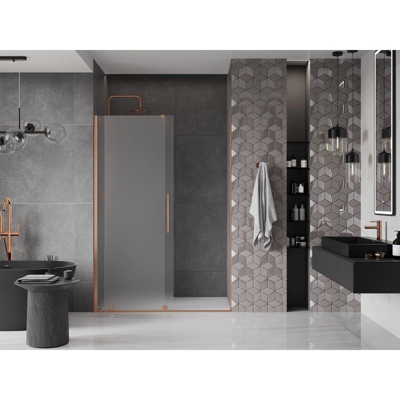 Drzwi prysznicowe rozsuwane Mexen Velar szron 130x200 cm 1 szt.