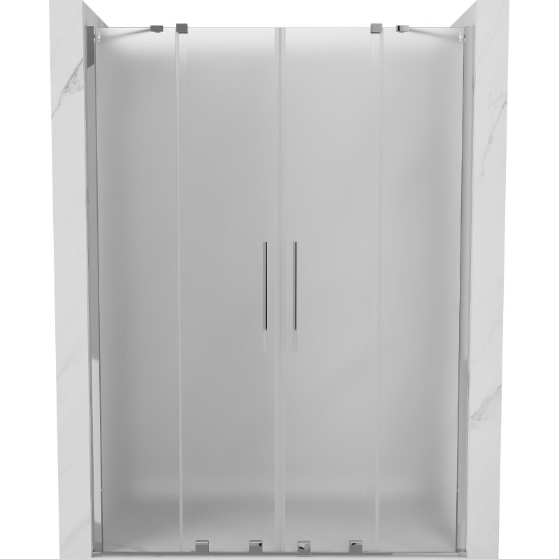 Drzwi prysznicowe rozsuwane Mexen Velar szron 160x200 cm 1 szt.