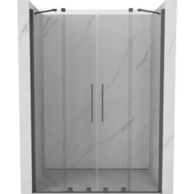 Drzwi prysznicowe rozsuwane Mexen Velar transparent gun gray 140 cm 1 szt.