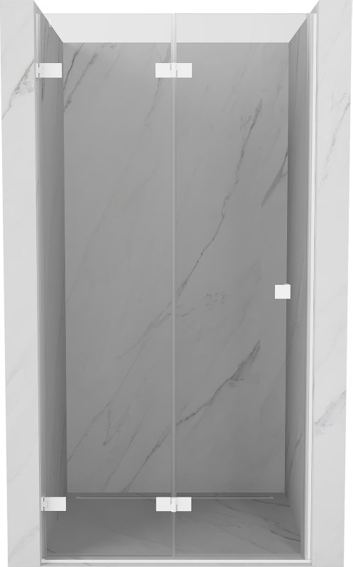 Drzwi prysznicowe składane Mexen Lunar-F białe 80x200 cm 836-080-000-20-00-L 1 szt.