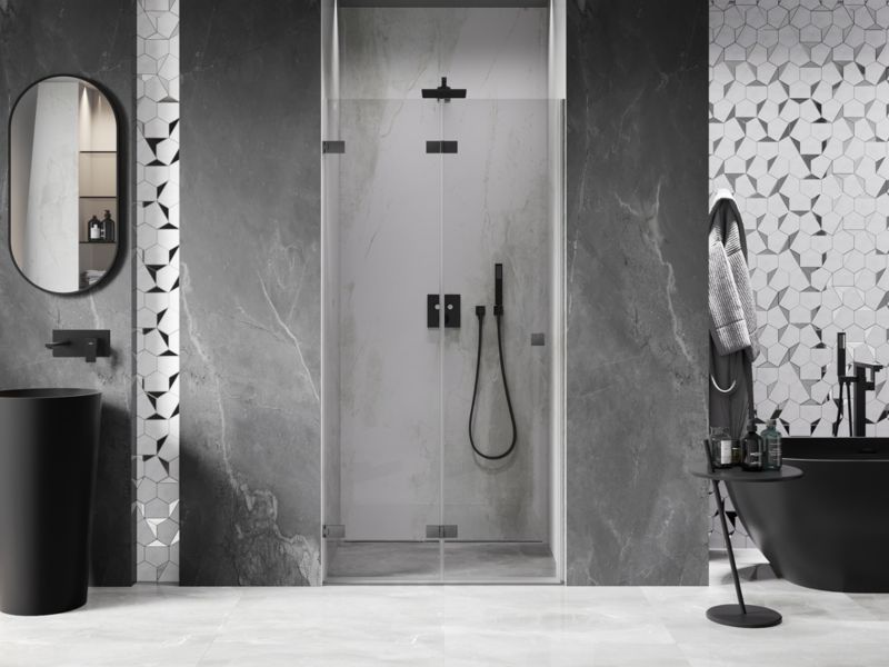 Drzwi prysznicowe składane Mexen Lunar-F gun gray 60x200 cm 836-060-000-66-00-L 1 szt.