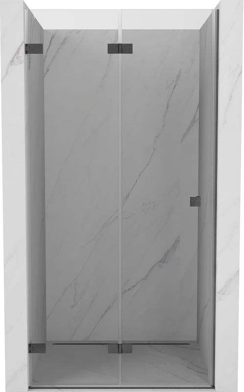 Drzwi prysznicowe składane Mexen Lunar-F transparent gun gray 80x200 cm 836-080-000-66-00-L 1 szt.