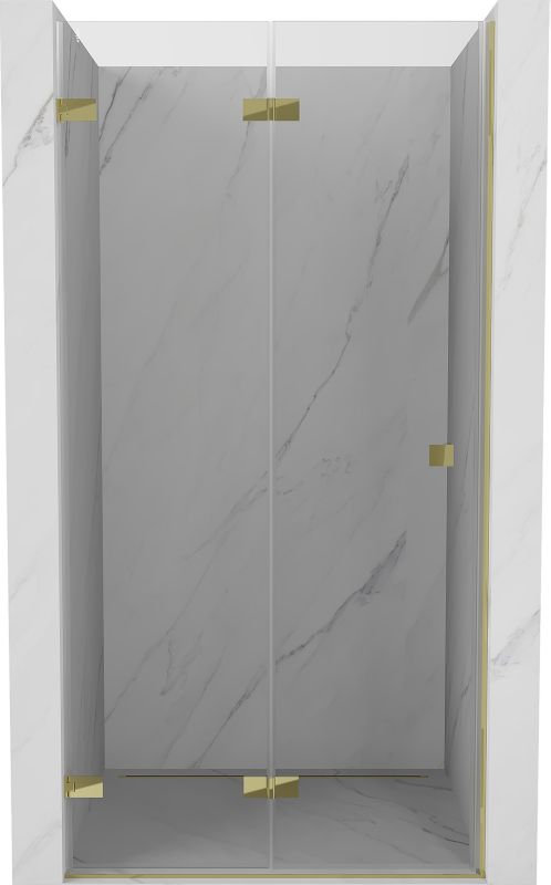 Drzwi prysznicowe składane Mexen Lunar-F złote 100x200 cm 836-100-000-50-00-L 1 szt.