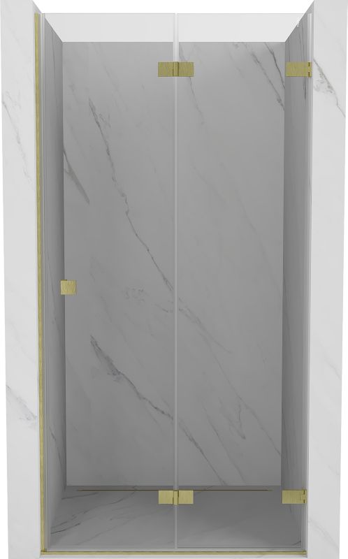 Drzwi prysznicowe składane Mexen Lunar-F złote szczotkowane 90x200 cm 836-090-000-55-00-P 1 szt.
