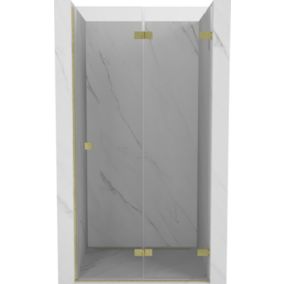 Drzwi prysznicowe składane Mexen Lunar-F złote szczotkowane 90x200 cm 836-090-000-55-00-P 1 szt.