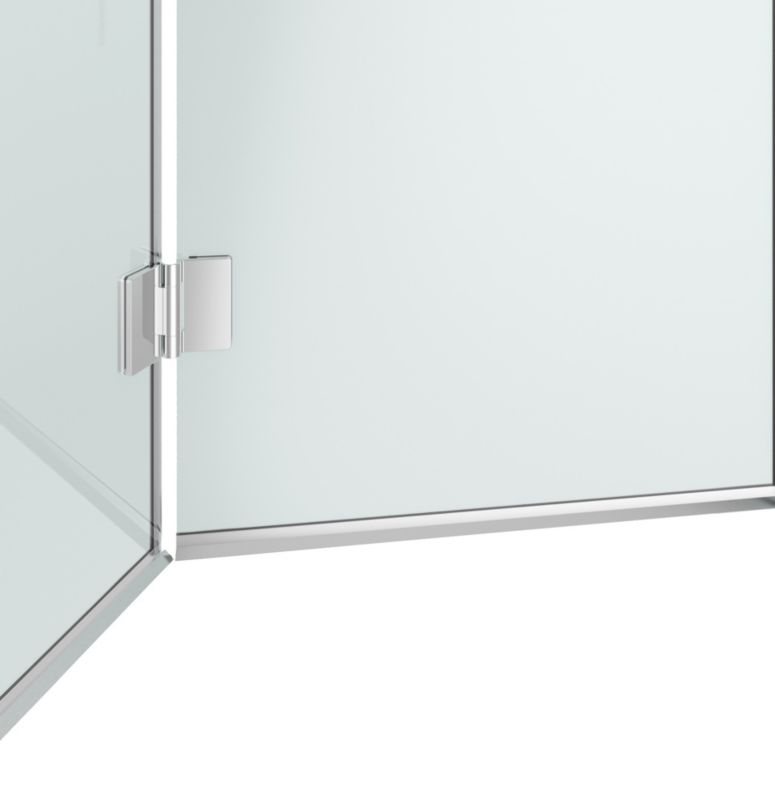 Drzwi prysznicowe składane GoodHome Beloya 120 cm chrom/transparentne