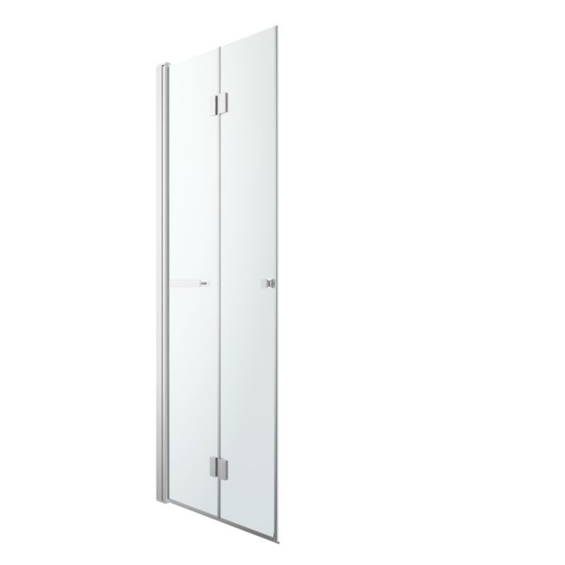 Drzwi prysznicowe składane GoodHome Beloya 80 cm chrom/transparentne