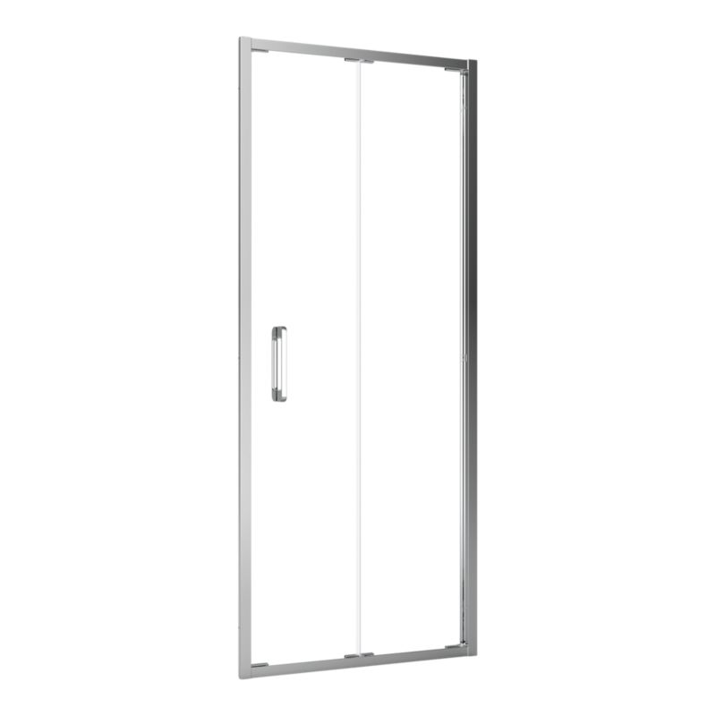Drzwi prysznicowe składane GoodHome Maza 100 cm chrom/transparentne