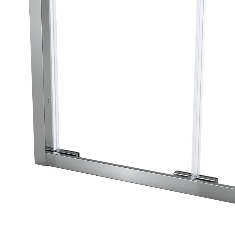 Drzwi prysznicowe składane GoodHome Maza 100 cm chrom/transparentne