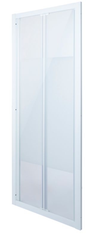 Drzwi prysznicowe składane Onega 80 cm biały/wzór