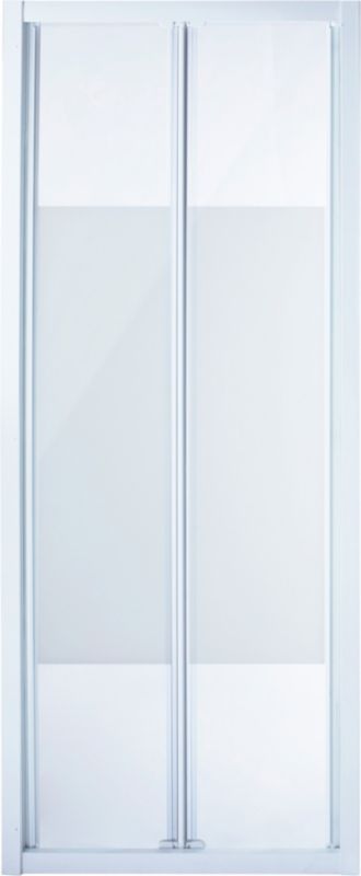 Drzwi prysznicowe składane Onega 80 cm biały/wzór