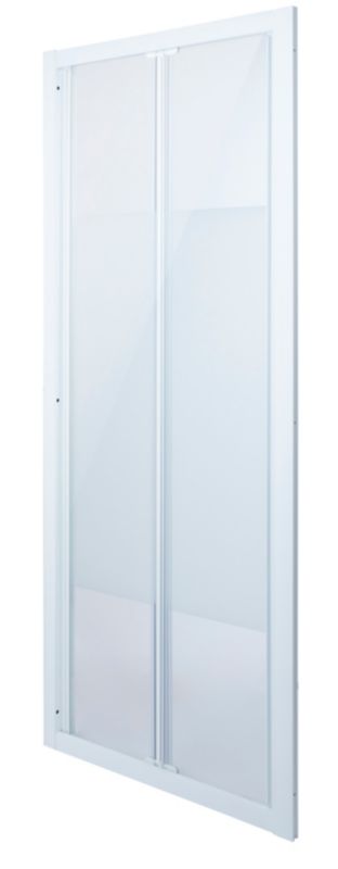 Drzwi prysznicowe składane Onega 90 cm biały/wzór