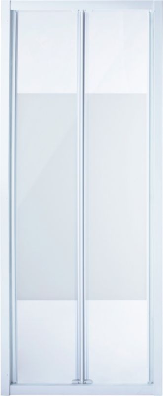 Drzwi prysznicowe składane Onega 90 cm biały/wzór
