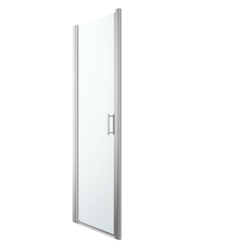 Drzwi prysznicowe uchylne GoodHome Beloya 70 cm chrom/transparentne