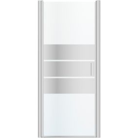 Drzwi prysznicowe uchylne GoodHome Beloya 90 cm chrom/szkło lustrzane