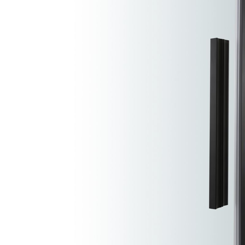 Drzwi prysznicowe uchylne GoodHome Ezili 90 cm czarne/transparentne