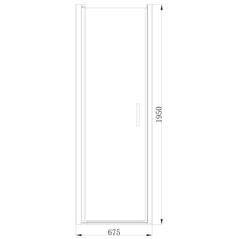 Drzwi prysznicowe uchylne GoodHome Ledava 70 cm chrom/transparentne