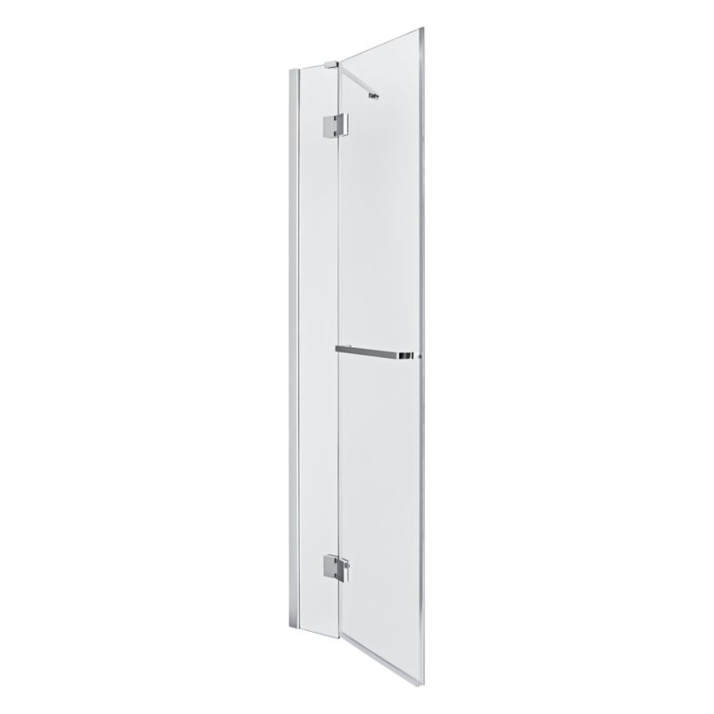 Drzwi prysznicowe uchylne GoodHome Naya 80 x 195 cm szkło transparentne