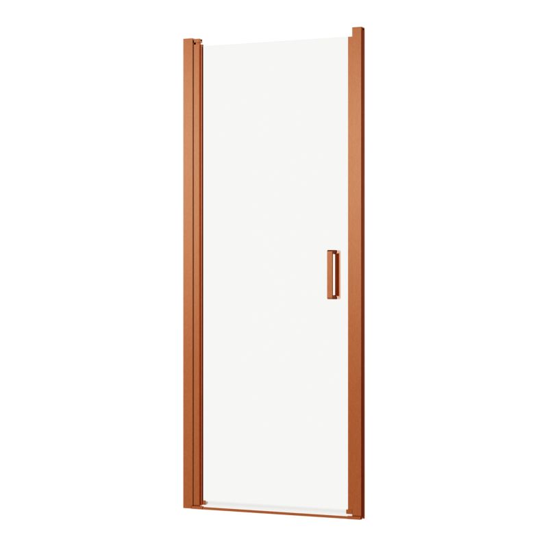 Drzwi prysznicowe uchylne Ledava 80 cm miedziane/transparentne