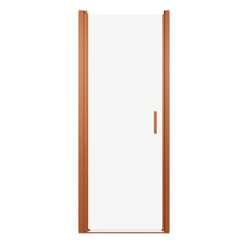 Drzwi prysznicowe uchylne Ledava 80 cm miedziane/transparentne