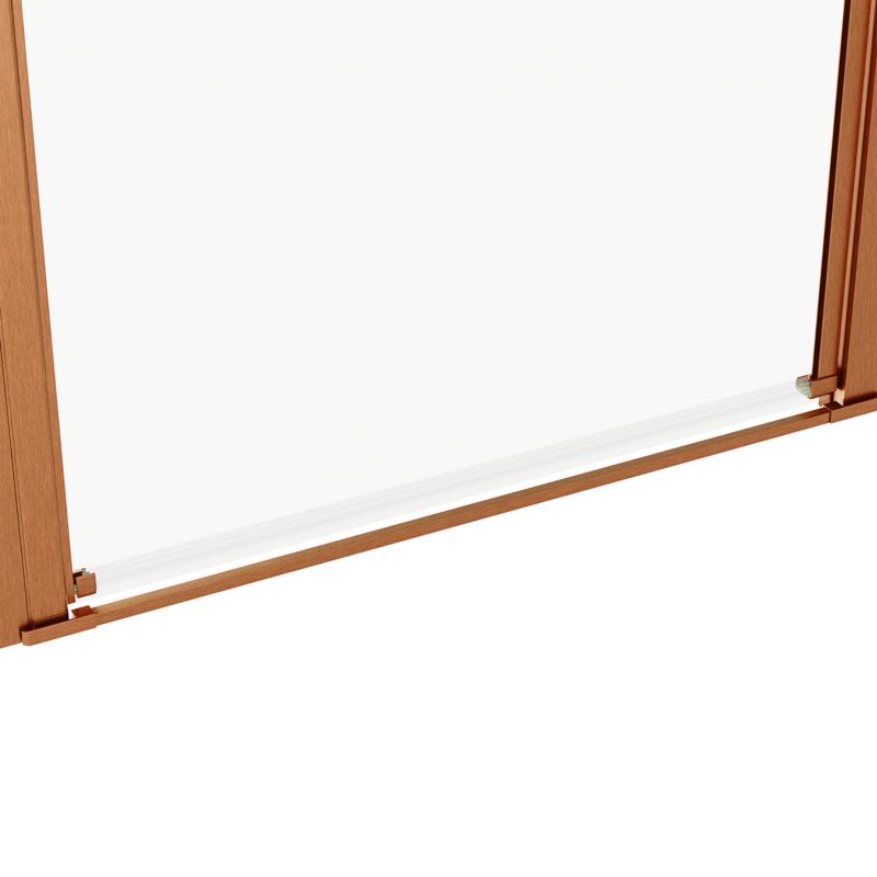 Drzwi prysznicowe uchylne Ledava 80 cm miedziane/transparentne