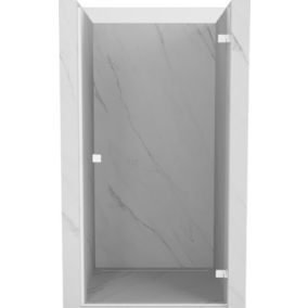 Drzwi prysznicowe uchylne Mexen Lunar-B biały 100x200 cm 1 szt.