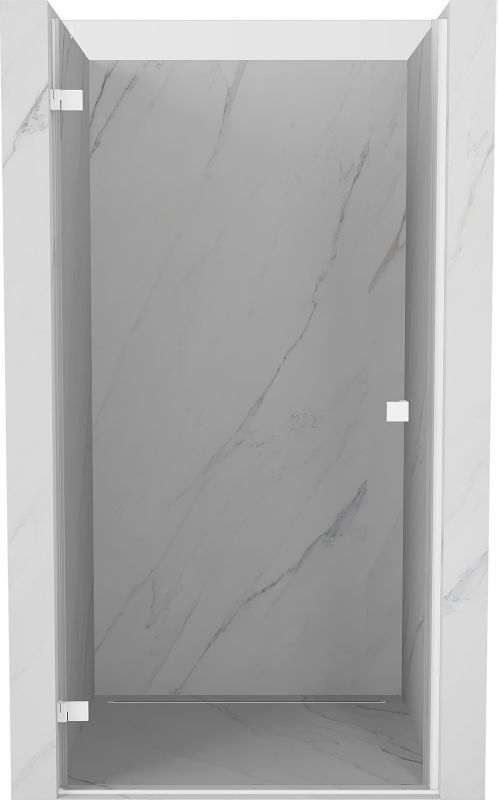 Drzwi prysznicowe uchylne Mexen Lunar-B biały 85 cm 1 szt.