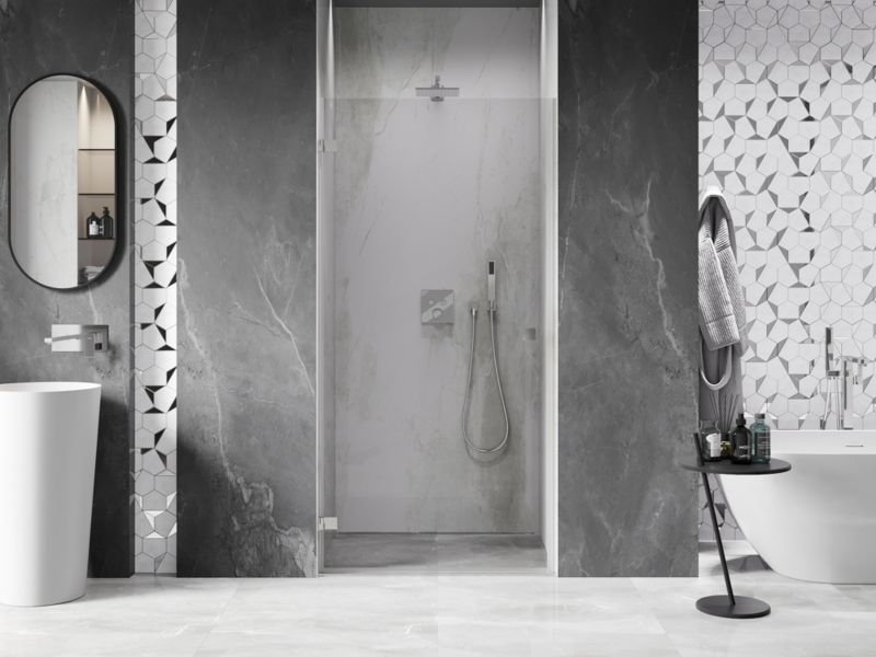 Drzwi prysznicowe uchylne Mexen Lunar-B transparent 60x200 cm 832-060-000-97-00-L 1 szt.