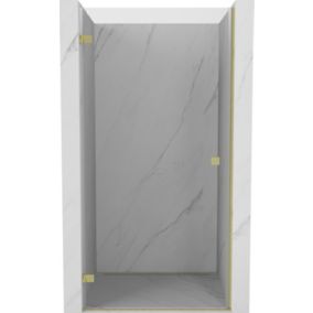 Drzwi prysznicowe uchylne Mexen Lunar-B złoty transparentny 80x200 cm 1 szt.