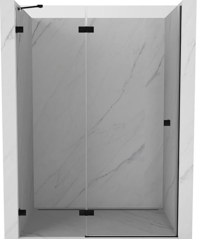 Drzwi prysznicowe uchylne Mexen Lunar czarne 130x200 cm 834-130-000-70-00-L 1 szt.