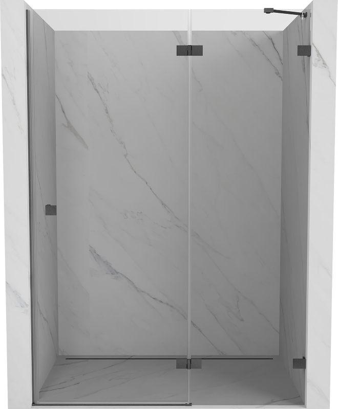 Drzwi prysznicowe uchylne Mexen Lunar gun gray 140x200 cm 834-140-000-66-00-P 1 szt.