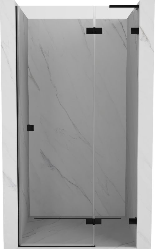 Drzwi prysznicowe uchylne Mexen Lunar L czarne 85x200 cm 1 szt.