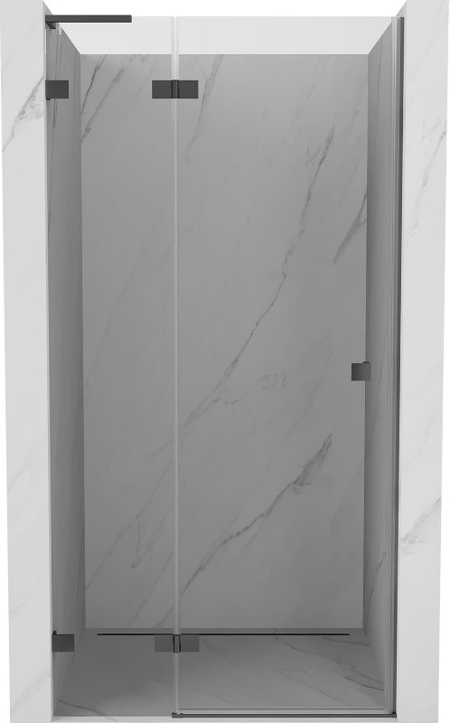 Drzwi prysznicowe uchylne Mexen Lunar L gun metal 80x200 cm 1 szt.