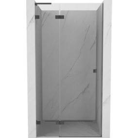 Drzwi prysznicowe uchylne Mexen Lunar L gun metal 80x200 cm 1 szt.