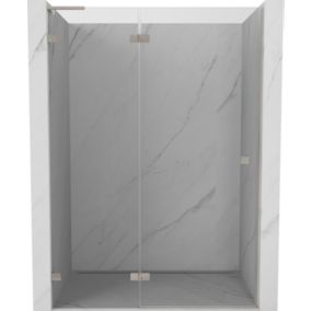 Drzwi prysznicowe uchylne Mexen Lunar L nikiel szczotkowany 130 cm 1 szt.