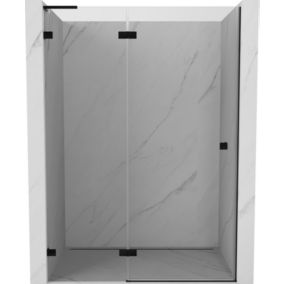 Drzwi prysznicowe uchylne Mexen Lunar L transparent czarne 130x200 1 szt.