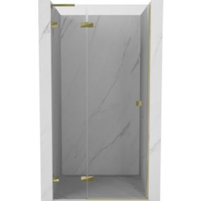 Drzwi prysznicowe uchylne Mexen Lunar L złote 70x200 cm 1 szt.