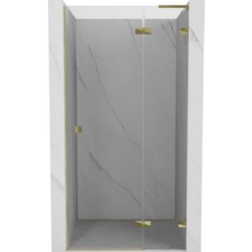 Drzwi prysznicowe uchylne Mexen Lunar L złote 75 cm 834L-075-000-50-00-P 1 szt.