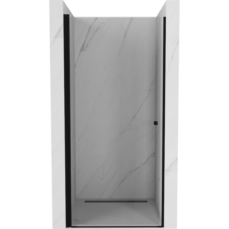 Drzwi prysznicowe uchylne Mexen Pretoria 100 cm transparent czarne 1 szt.