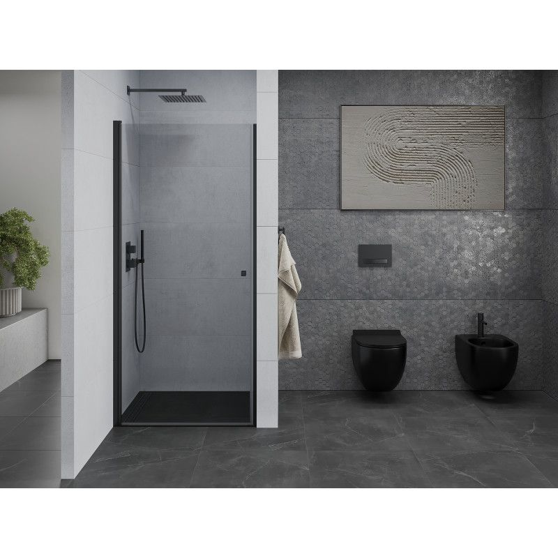 Drzwi prysznicowe uchylne Mexen Pretoria 100 cm transparent czarne 1 szt.