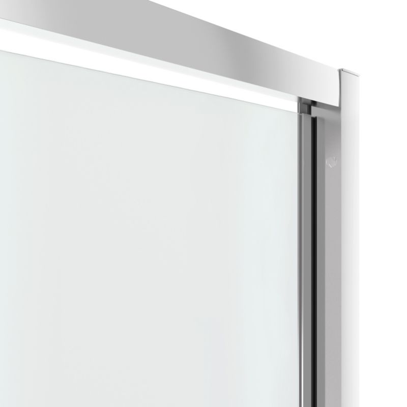 Drzwi prysznicowe wahadłowe GoodHome Beloya 120 cm chrom/szkło lustrzane
