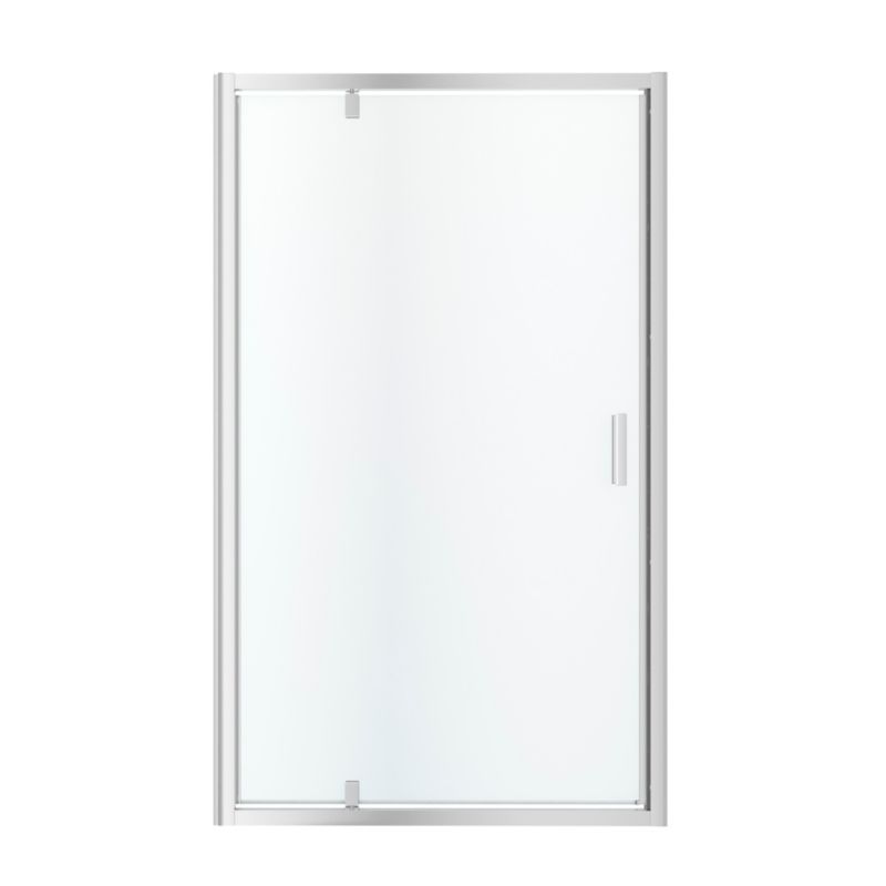 Drzwi prysznicowe wahadłowe GoodHome Beloya 120 cm chrom/transparentne