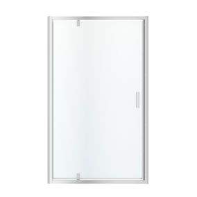 Drzwi prysznicowe wahadłowe GoodHome Beloya 120 cm chrom/transparentne