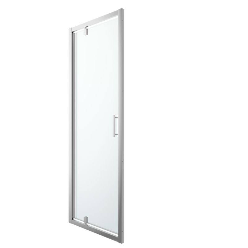 Drzwi prysznicowe wahadłowe GoodHome Beloya 70 cm chrom/transparentne