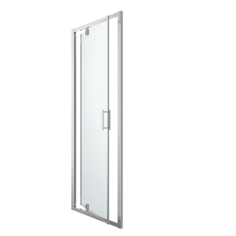 Drzwi prysznicowe wahadłowe GoodHome Beloya 70 cm chrom/transparentne