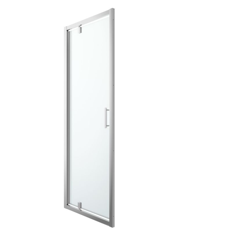 Drzwi prysznicowe wahadłowe GoodHome Beloya 80 cm chrom/transparentne