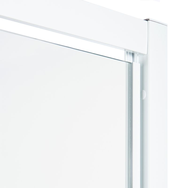 Drzwi prysznicowe wahadłowe Onega 70 cm biały/wzór