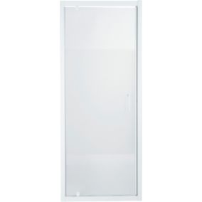 Drzwi prysznicowe wahadłowe Onega 80 cm biały/wzór