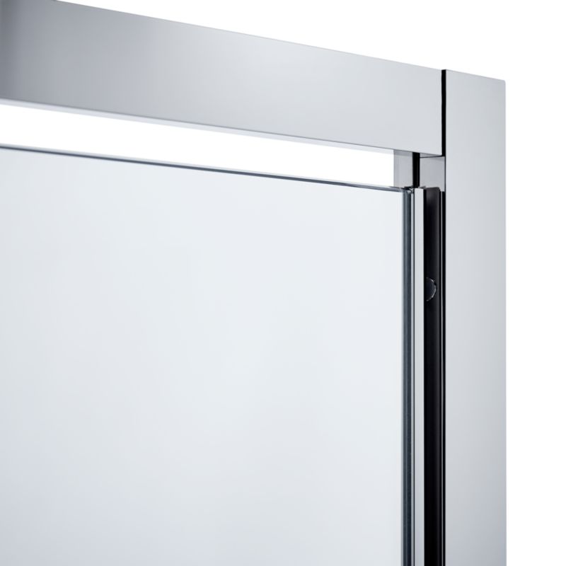 Drzwi prysznicowe wahadłowe Zilia 90 x 200 cm inox/szkło transparentne
