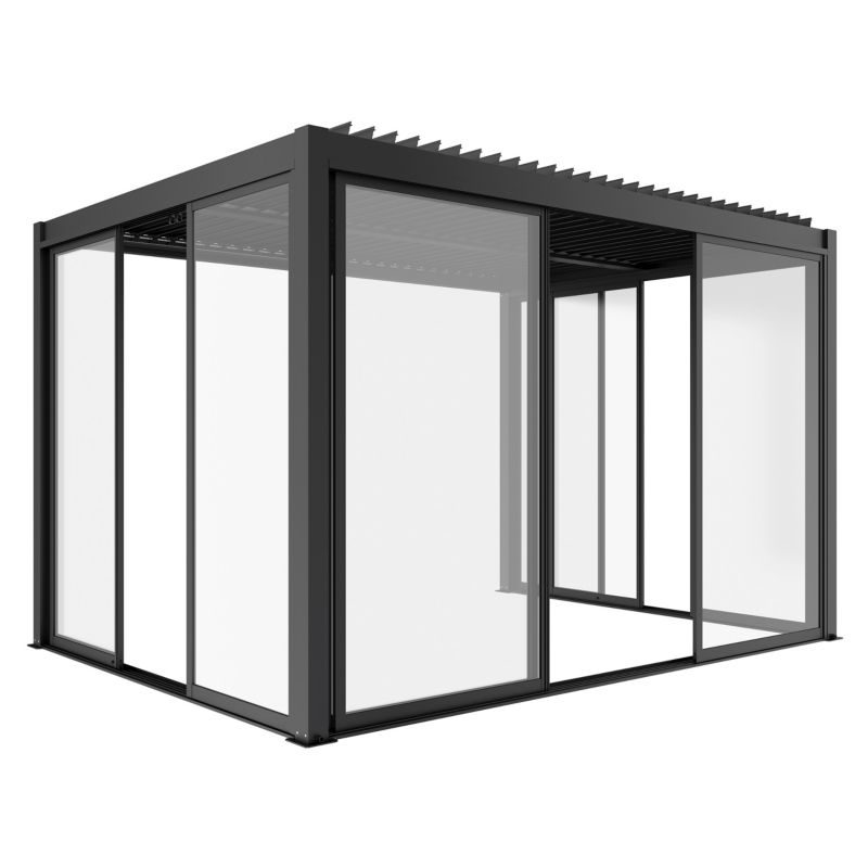 Drzwi Przesuwne Esti&Esta 270x218 Szklane Hartowane Aluminiowa Rama 1szt